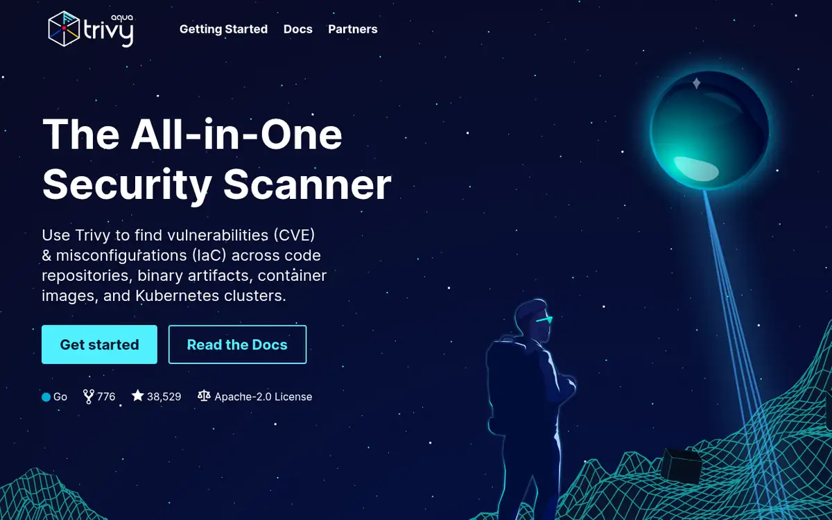 Homepage of Trivy